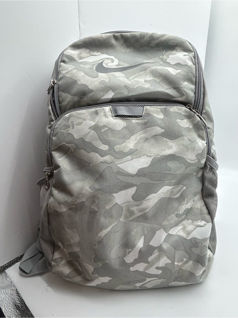 Nike Brasilia X-Large Gray Camo Backpack